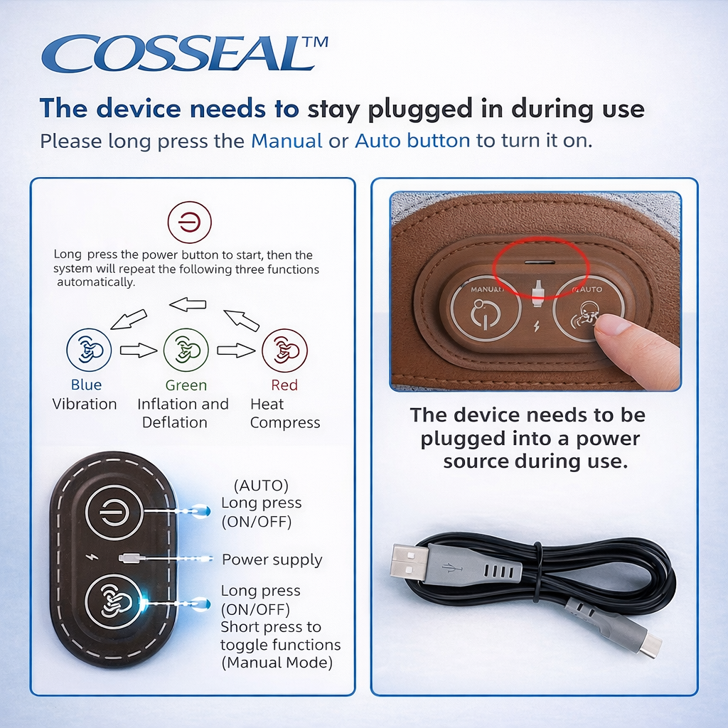 3-in-1 neck pillow massager