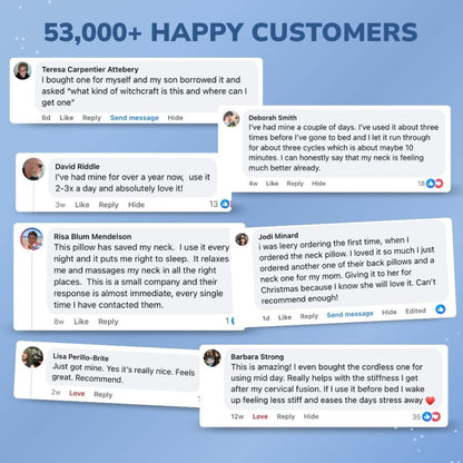 3-in-1 neck pillow massager